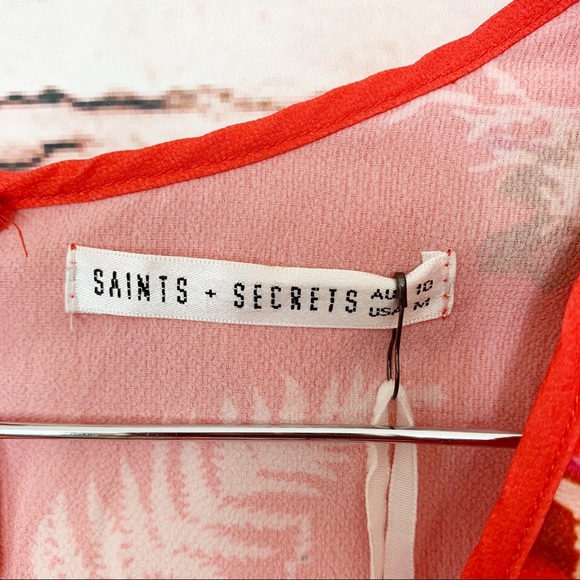 Saints + Secrets Cutout Floral Print Mini Dress - Picture 5 of 8